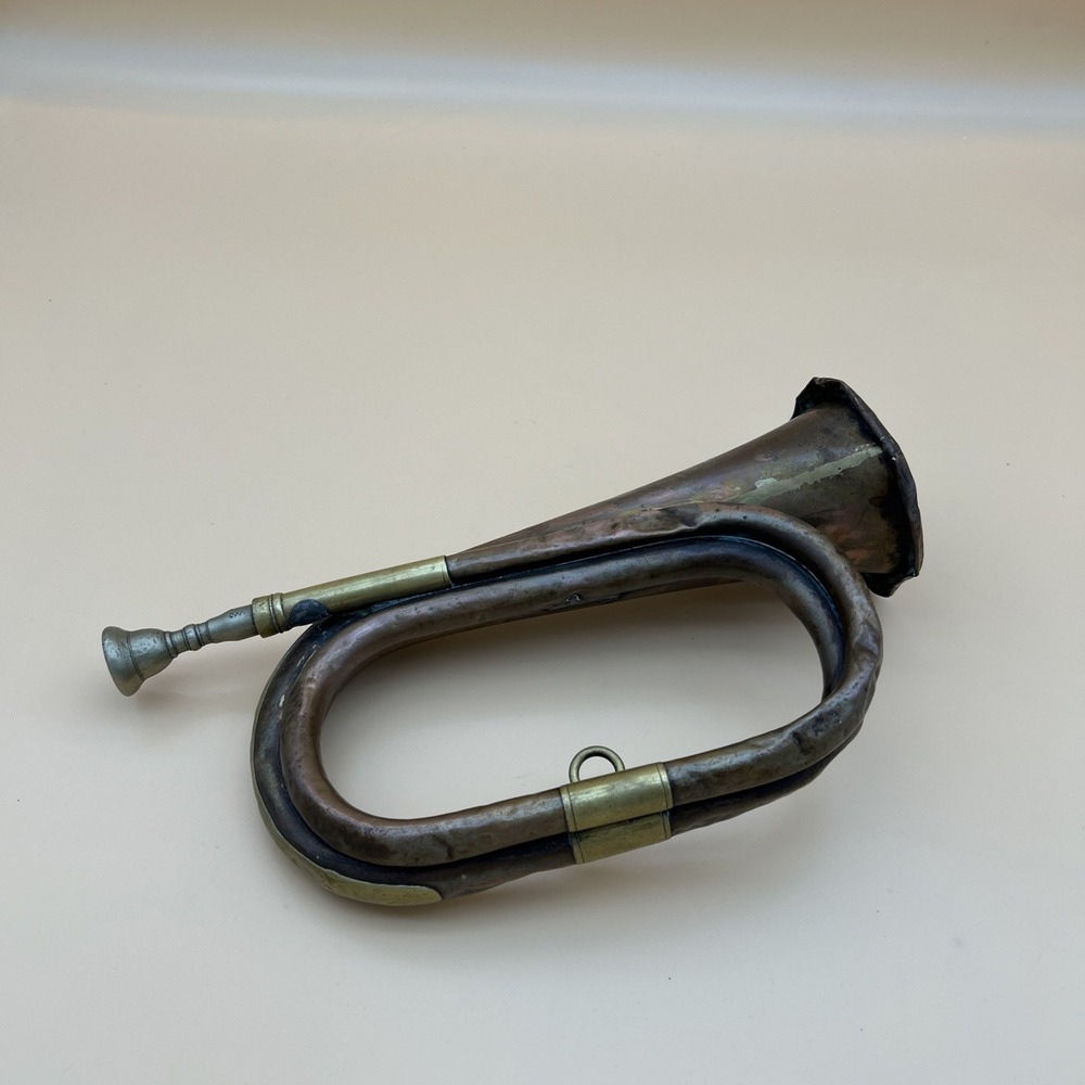 Vintage Brass &Copper Bugle-similar To Those Used In The Civil War